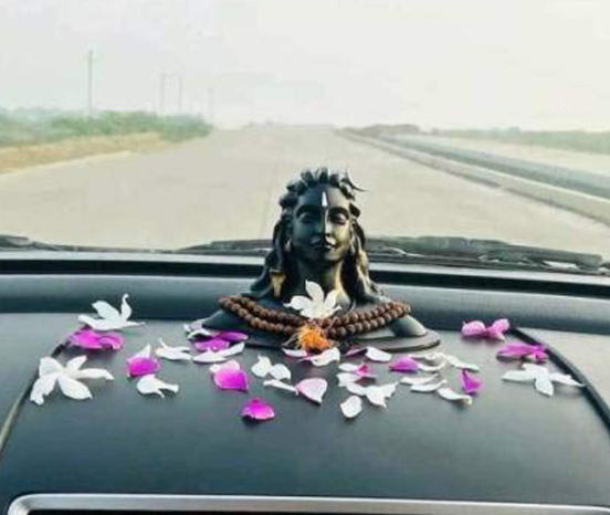 Adiyogi Shiva Statue for Car Dash Board, Pooja & Gift, Mahadev Murti, Idol, Lord Adiyogi Shankara for Home & Office Decor | for Gifting (Adiyogi small Statue)